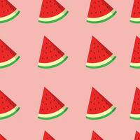 vattenmelon skivor vektor sömlös mönster