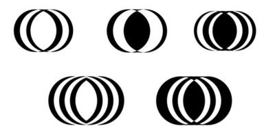 Ball, Kreis, Atmosphäre, Längengrad, Symbol Vektor Symbol Design Illustration