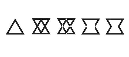 roterande triangel- pil fält symbol illustration vektor