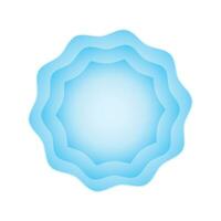 vektor abstrakt blå papper skära cirkel former bakgrund