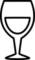 öl ikon vin glas vektor illustration