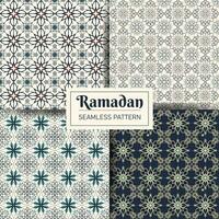 uppsättning av traditionell arabicum mönster. arabicum sömlös mönster. islamic vektor bakgrund.