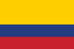 Flagge von Kolumbien.national Flagge von Kolumbien vektor
