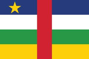 flagga av central afrikansk republik.nationell flagga av central afrikansk republik vektor