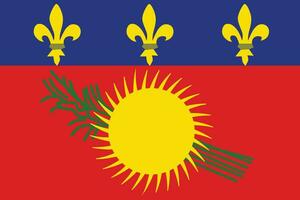 Flagge von guadeloupe.national Flagge von Guadeloupe vektor