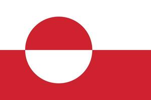 Flagge von grönland.national Flagge von Grönland vektor