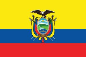 Flagge von ecuador.national Flagge von Ecuador vektor