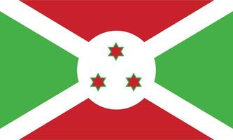 Flagge von burundi.national Flagge von Burundi vektor