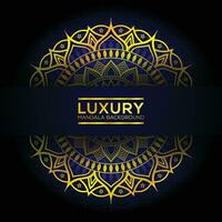 Luxus-Stil golden Mandala Hintergrund Vektor Design