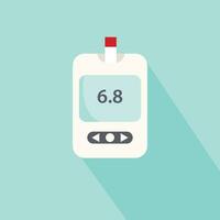 Vektor Illustration von ein Glukometer Blut Glucose Zucker Monitor