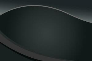 svart dynamisk kurva bakgrund med Plats för design. vektor illustration