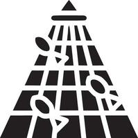fisk krok logotyp ikon svart och vit vektor