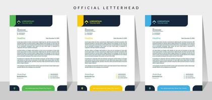 kreativ företags- modern företag brev design vektor mall