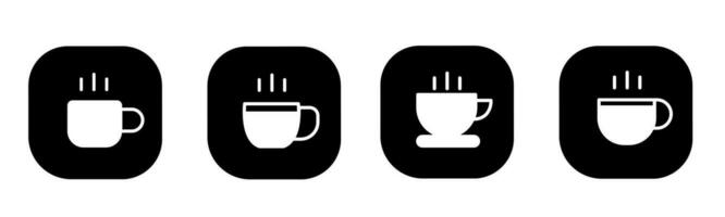 Kaffee Tasse Symbol im Wohnung. ein Kaffee Tasse Symbol Design. Lager Vektor. vektor