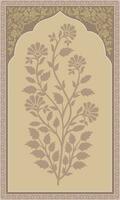 dekorativ växt illustration för vägg målning. botanisk blommig textil- design, digital skriva ut. vektor