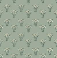 Digital Drucken Textil- Muster. nahtlos Muster mit dekorativ Blumen. ästhetisch Blumen- drucken zum Stoff, Sammelalbum, Verpackung. vektor