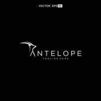 antilop logotyp design vektor illustration