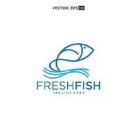 Fisch Logo Vorlage geeignet zum Unternehmen und Produkt Namen.. vektor