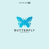 geometrisch polygonal Schmetterling Logo Design Vektor