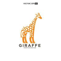 Giraffe Logo Vektor Symbol Illustration