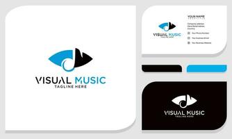 musik notera vektor logotyp mall