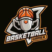 Basketball Vektor Maskottchen Logo