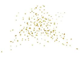 faller skinande gyllene konfetti vektor