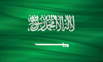 Illustration von Saudi Arabien Flagge und editierbar Vektor Saudi Arabien Land Flagge