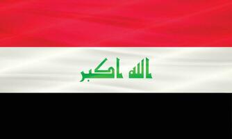 printillustration av irak flagga och redigerbar vektor irak Land flagga