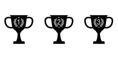 Trophäe Symbol Design. Champion Belohnung Zeichen und Symbol. vektor