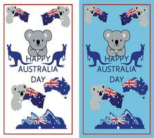 glad Australien dag vektorillustration vektor