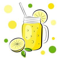 citronsaft på en vit bakgrund vektor