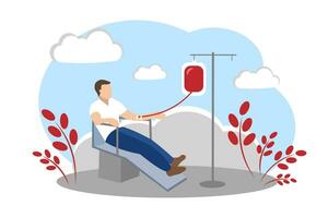 blod givare. välgörenhet. donation vektor