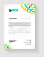 Briefkopf, korporativ modern Fachmann kreativ Unternehmen offiziell einzigartig minimal Brief Kopf Design Vorlage. vektor