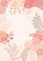 Design Banner Rahmen Blume Frühling Hintergrund mit schöne. Blume Hintergrund zum Design. bunt Hintergrund mit tropisch Pflanzen vektor