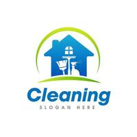 Haus Reinigung Bedienung Geschäft Logo Symbol Symbol Design Vorlage vektor