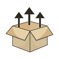 låda leverans illustration vektor