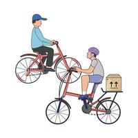 spelar cykel illustration vektor