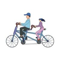 spelar cykel illustration vektor