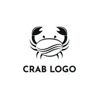 krabba logotyp design aning vektor mall