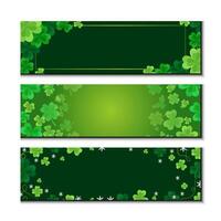 st Patrick's Tag Karte Banner vektor