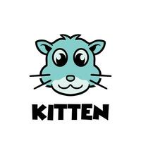 Katzen retro tosca Logo vektor