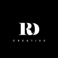 rd Brief Initiale Logo Design Vorlage Vektor Illustration