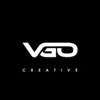 vgo Brief Initiale Logo Design Vorlage Vektor Illustration