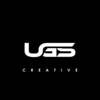 ugs Brief Initiale Logo Design Vorlage Vektor Illustration