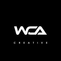 wca Brief Initiale Logo Design Vorlage Vektor Illustration