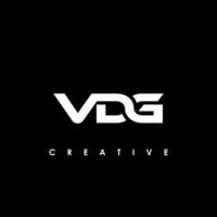 vdg Brief Initiale Logo Design Vorlage Vektor Illustration