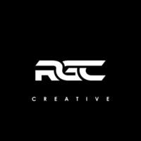 rgc Brief Initiale Logo Design Vorlage Vektor Illustration