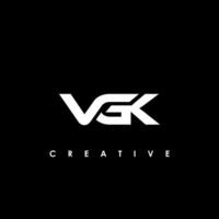 vgk Brief Initiale Logo Design Vorlage Vektor Illustration