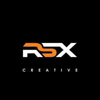 rsx Brief Initiale Logo Design Vorlage Vektor Illustration